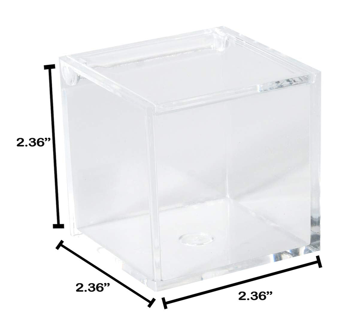 Clear Acrylic Boxes 6 Pack 2.36''X2.36''X2.36''